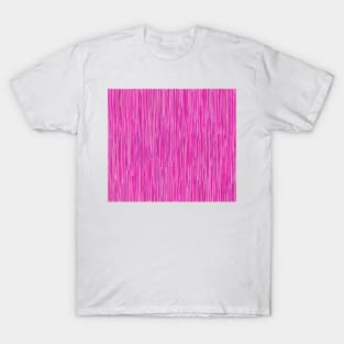 Pink Rain Digital Stripes T-Shirt